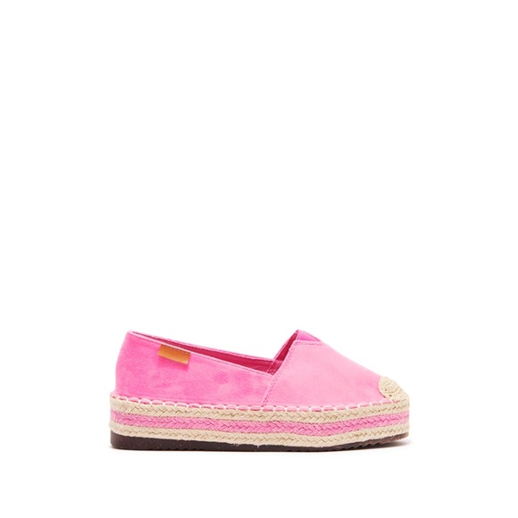neon pink espadrilles